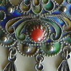 Moroccan enamel necklace