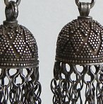Afghanistan antique silver earrings