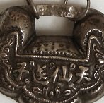 antique Chinese pendant lock necklace