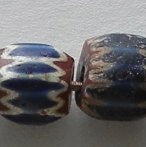 Venetian chevron beads