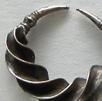 African silver earrings