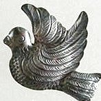 Mexico silver bird pins