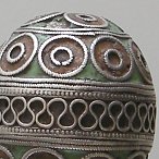enamelled Moroccan silver beadnaf