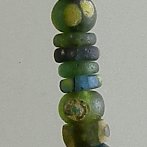 ancient glass bead strand