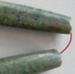 preColumbian tubular Chiapas jade beads