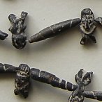 preColumbian clay beads