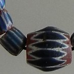 antique chevron bead necklace