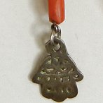 Morocco coral silver necklace