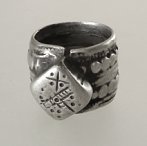 Africa silver ring