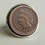 USA coin Indian head penny ring