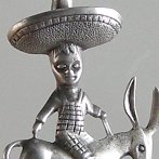 Mexican silver pin