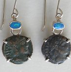 ancient coin earrings