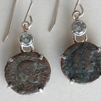 ancient coin earrings