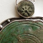 Ancient coin pendant
