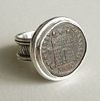 ancient Roman coin ring