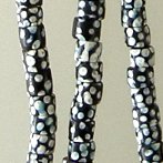 spotted black beads