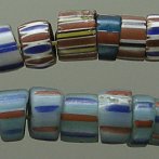 African trade Venetian striped beads