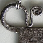 antique silver spirit lock