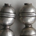 Turkoman silver beads