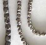 cornerless cube silver beads