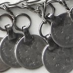 silver Russian coin necklace