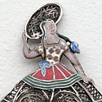Spanish dancer pin
