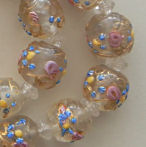 Venetian flowered beads