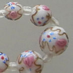 Venetian flowered beads